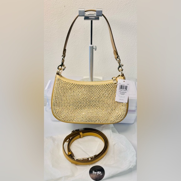 COACH Teri Mini Crossbody Bag decorated with crystals NEW - Picture 3 of 14